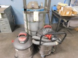 LOT: (3) Shop Vacuums