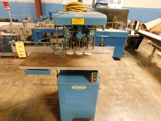 Challenge 3-Head Paper Drill Model EH3A, S/N 55781