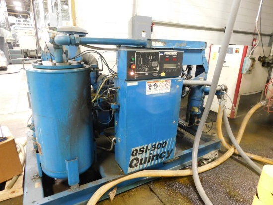 Quincy QSI500 100 HP Rotary Air Compressor, S/N 90733H (85,823 hours)