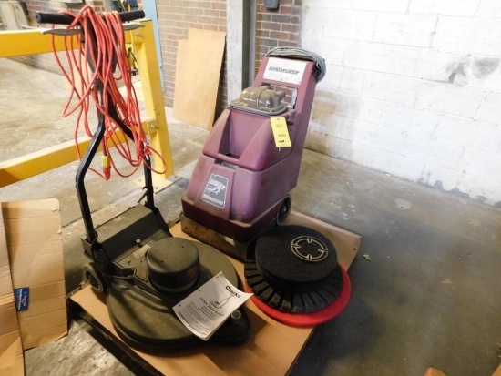 LOT: Minuteman Ambassador Walk-Behind Floor Machine, Clarke Buffer