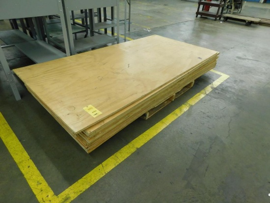 LOT: (12) Sheets 3/4 in., 4 ft. x 8 ft. AC Plywood