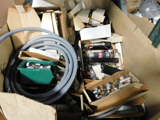 LOT: Electrical Fuses, Ballasts & Flexible Conduit on (2) Pallets