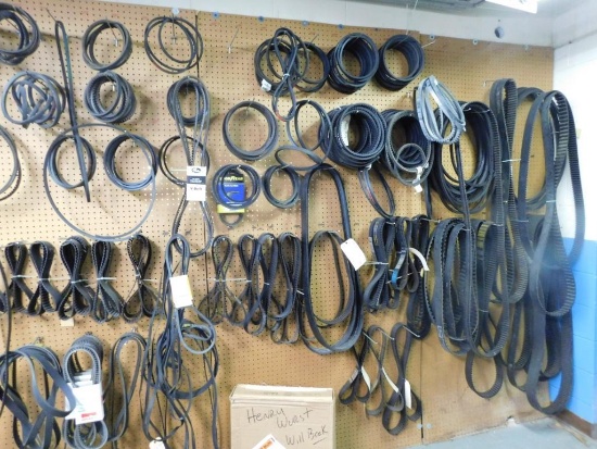 LOT: Large Assortment of Machinery Belts