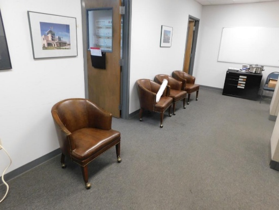 LOT: Contents of (3) Offices including (3) Cubicle Work Stations, Assorted Chairs, Epson Printer,