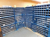 LOT: (4) Hardware Bins with Contents of Nuts & Bolts