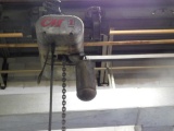 25 ft. x 14 ft. Span (est.) Overhead Hoist System, with CM 1 Ton Chain Hoist, Pendant Control