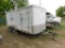 2012 Carry-On Cargo Trailers 16 ft. Tandem-Axle Enclosed Trailer, VIN 4YMCL1029CT025630, Rear & Side