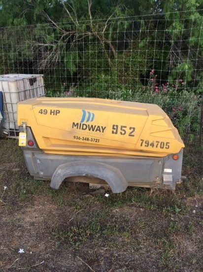 Atlas Copco Trailer Mounted Air Compressor, No Wheels<br />