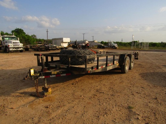 Big Tex Tadem Axle Trailer, 14IP, 20 ft. x 7 ft. Bed, VIN 18VPX2026E2054712