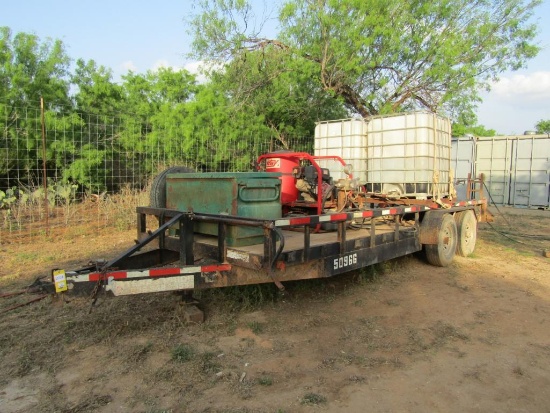 Hotsy Hot Water Pressure Washer, (2) Tanks, Greenlee Job Box, Trailer Mount