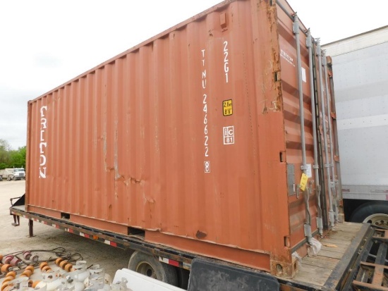 LOT: 20 ft. Storage Container with Contents of Job Box with Assorted Hardware, Drying & Solid Pigs