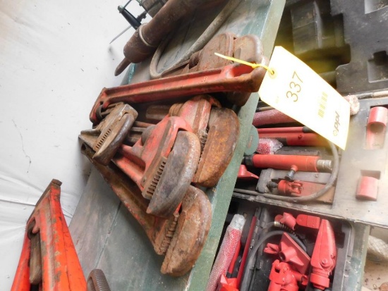 LOT: (5) Ridgid 36 in. Pipe Wrenches
