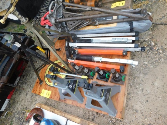 LOT: Assorted Jack Stands, Work Stands, Jacks, Portable Canopy, Tri-Stand