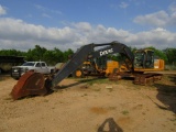 John Deere 250 GLC Excavator, Dogget 48 in. W Bucket, S/N 1FT250GXEBE608014