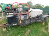 2012 14 ft. Tandem-Axle Trailer, VIN M0013, with Repairable Hotsy Pressure Washer & Holding Tank