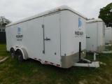 LOT: 2014 Cargo Mate 20 ft. Tandem-Axle Enclosed Trailer, VIN 49TCB1828E1012227, Rear & Side Doors,