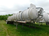 2015 Dragon 150BBL 42 ft. Tandem-Axle Aluminum Vacuum Trailer, VIN 1UNST422XFS140252