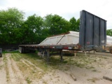 1982 Lufkin 45 ft. Tandem-Axle Flatbed Trailer, VIN 1L01B4023C1059745, 96 in. Wide, Wood Deck