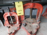 LOT: (1) Ridgid No. 27 Pipe Vise & (2) Ridgid No. 25 Pipe Vises