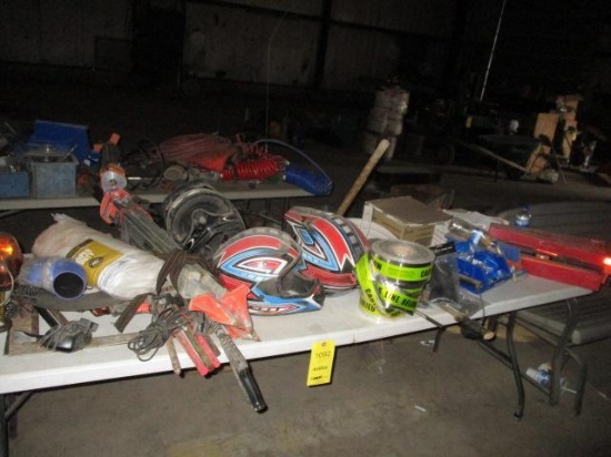 LOT: (1) Folding Table With Contents.