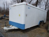 2007 WW Tandem Axle 16 ft. Cargo Trailer With 235/75R15 Tires, 1-Side Door & 2-Rear Doors. 10,000