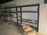 LOT: (3) Sections Of Metal Shelving.