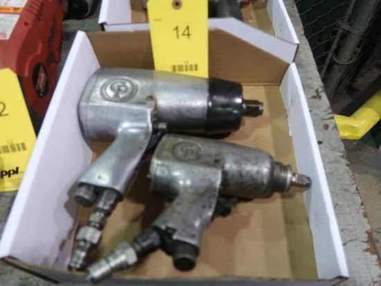 LOT: (1) 3/4 in. Pneumatic Impact Wrench, (1) 1/2 in. Pneumatic Impact Wrench