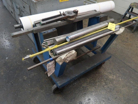 LOT: (4) Assorted Steel Carts with Contents