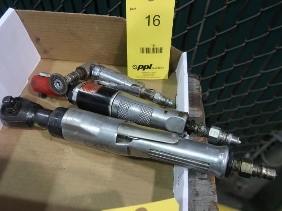 LOT: (1) 1/2 in. Pneumatic Impact Wrench, (1) 3/8 in. Pneumatic Impact Wrench, (1) Pneumatic Die