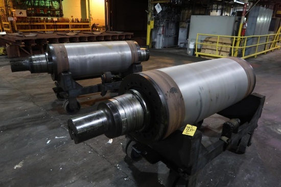 LOT: (2) Caster Cores on Towable Carts