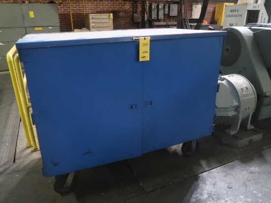 LOT: Pro-Mic Roll Measurement System, 8 in. to 40 in. Capacity, with Portable Steel Cabinet