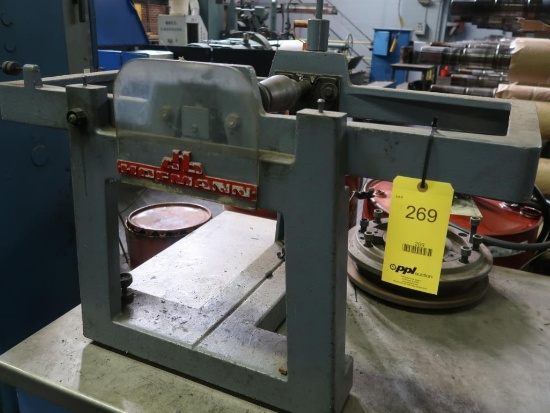 LOT: Grinding Wheel Balance with Stainless Shop Cabinet, with Accessories