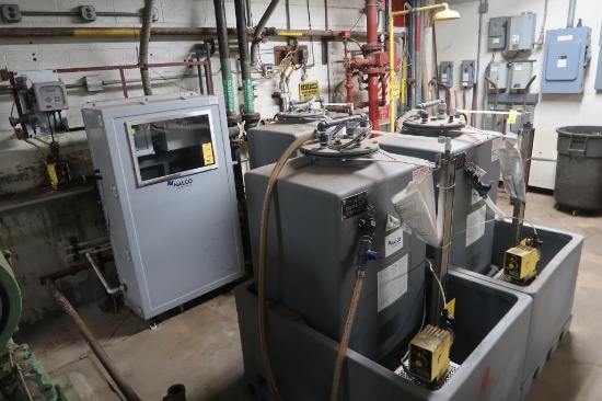 Nalco Cooling Tower Treatment System with Digital Controller, (3) 110 Gallon Chemical Containers,