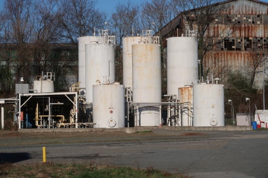 Fuel Oil Storage Tank Farm (installed 1991) consisting of (3) 10,000 Gallon 10 ft. Dia. Steel Oil