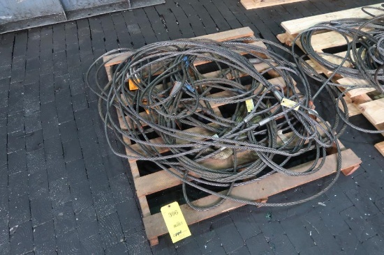 LOT: Assorted Single-Leg Cable Slings on (1) Pallet