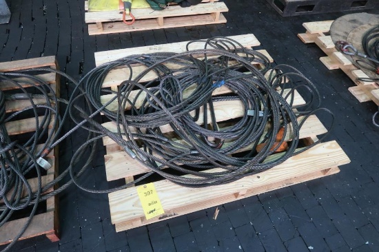 LOT: Assorted Single-Leg Cable Slings on (1) Pallet