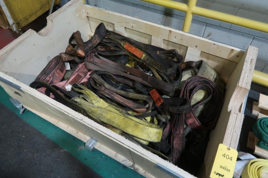 LOT: Nylon Slings in (1) Crate