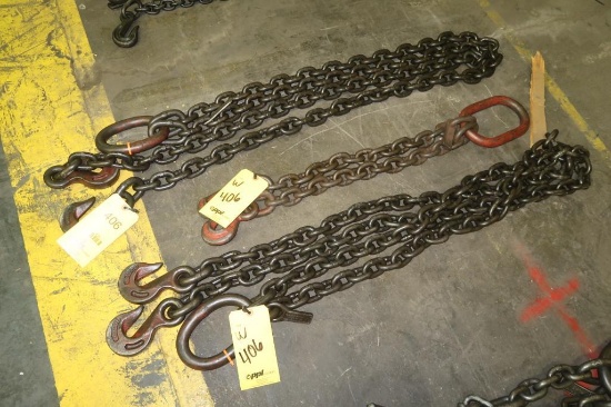LOT: (3) 2-Leg Chain Slings