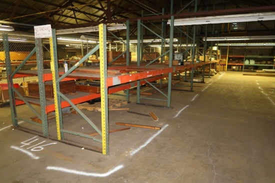 LOT: (33) Sections Assorted Pallet Rack (delay removal)