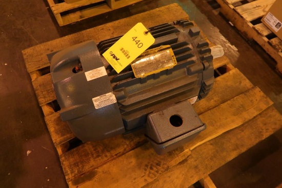 LOT: (1) 25 HP AC Motor & (1) 3 HP AC Motor with Goulds 3656 Pump
