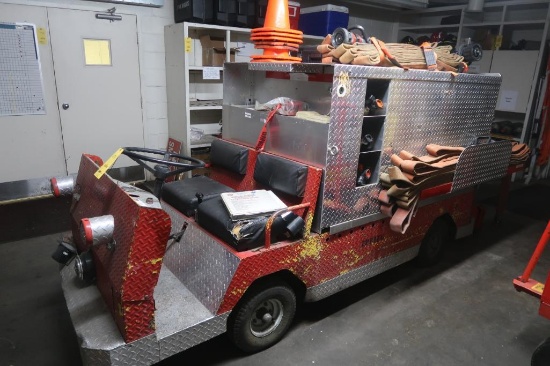 Taylor Dunn Custom Designed 2400 lb. Electric Industrial Fire Vehicle Model B-210, S/N 150685