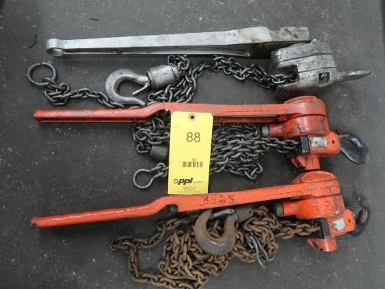 LOT: (3) 3/4 Ton Come-Alongs