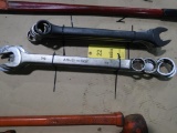LOT: (9) Assorted Large Combination Wrenches