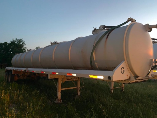 2011 Galyean 130 BBL Vacuum Trailer, VIN 1G9VT4020BH017557, Air Ride (#50826)