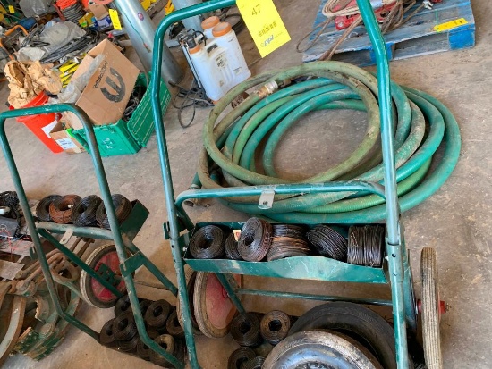 LOT: (2) Cutting Torch Racks, with Baler Wire