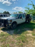 2015 Ford F-350 Flatbed Mechanic Truck, VIN 1FD8W3HT4CEB41772, shows 15,996 miles