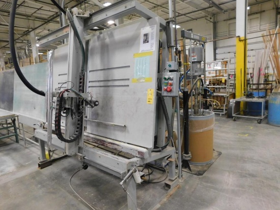 Erdman Automation 55 in. x 100 in. Vertical Programmable Glazing Station Model H4878V6FB, S/N
