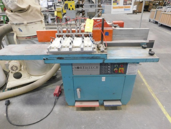 Northtech Single-Spindle Shaper Model NT-735S-10, S/N 990548, with Multiple SDL Bar Pneumatic