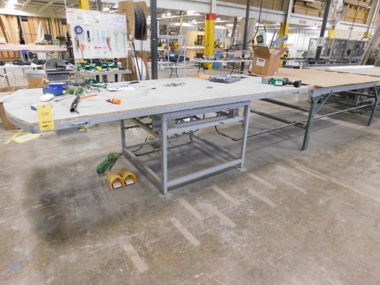 4 ft. x 10 ft. Inspection Table, with Pneumatic Lift & Turntable