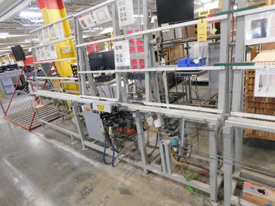 80 in. Long x 4 ft. High Vertical Inspection Table, with Dual Stapling Station, Pneumatic Clamps